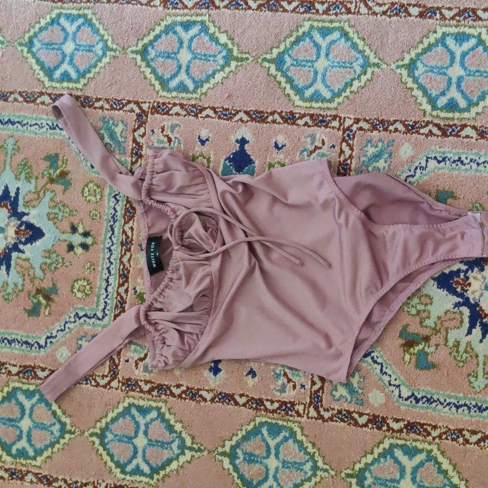 White Fox mauve bodysuit